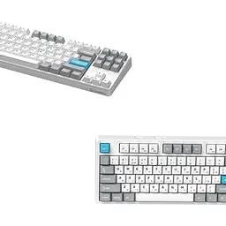 Клавіатура GamePro Asgard Ragnar Wireless/Bluetooth/USB UA White (MK285WH) - мініатюра 4