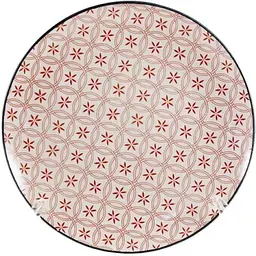 Тарілка INTEROS мілка 240мм №9,5 "Вуаль red" 6шт CLW-12