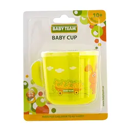 Чашка дитяча Baby Team 200 мл прозора (6007_желтий) - мініатюра 6