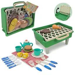 Ігровий набір для барбекю BBQ Play Set з контейнером-столом та аксесуарами (2026ED-A)