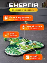 Інтерактивна іграшка хованка кігтеточка для котів та собак з датчиком руху пір’ям та звуками автоматична дражнилка для кота USB зарядка з присосками Хованки 3 - мініатюра 5