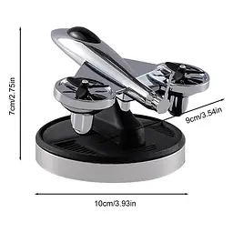 Ароматизатор на сонячних батареях у машину Літак винищувач з турбінами - мініатюра 7
