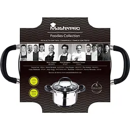 Каструля MasterPro Foodies collection висока з кришкою 1.8 л (BGMP-1504-BK) - мініатюра 2