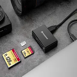 Кардридер TRANSCEND Cardreader TS-RDC8K2 3.1 Gen 1 Type-C Multi Card Black - мініатюра 7