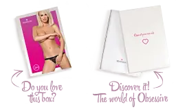 Мереживні танги з доступом Obsessive 828-THC-1 crotchless thong чорні S/M - мініатюра 8