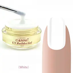 Конструюючий гель Canni 314 White 15 мл - мініатюра 2