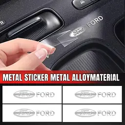 Наклейка з логотипом Ford метал, на клейкій стрічці 1шт (універсальна) - мініатюра 2