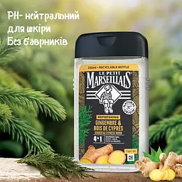 Гель-шампунь для чоловіків Le Petit Marseillais 4 в 1 Імбир і кипарис 250 мл - мініатюра 5