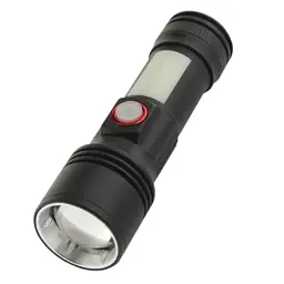 Ліхтар Quantum Adept 10W LED zoom + COB з USB (QM-FL1031)