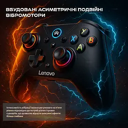 Геймпад бездротовий контролер Lenovo S02 для Nintendo Switch OLED, Switch Lite, PC, Mobile - мініатюра 4