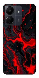 TPU чохол Demsky Black red marble для Xiaomi Redmi 13C