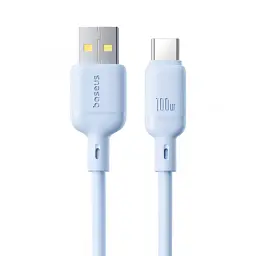 Кабель Baseus Silky Series Cable USB to Type-C 100W 1m P10377703313-00 Blue