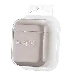 Чохол Silicone Case 2,5mm with microfiber for AirPods 1/2 Pebble Lime - мініатюра 2