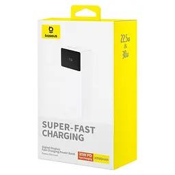 Портативна батарея - зовнішній акумулятор Baseus Star-Lord Power Bank OS 30 W 30000 білий - мініатюра 4