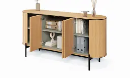 Комод 4д Lenart Rotto RT-03 1680x460x820 дуб вінченца/евкаліпт - мініатюра 3