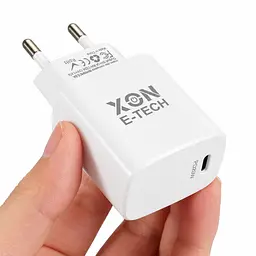 Зарядний пристрій XON PowerCharge 20W (PD20) USB Type-C (PCWB020020A0С1W 6167) Білий - мініатюра 5