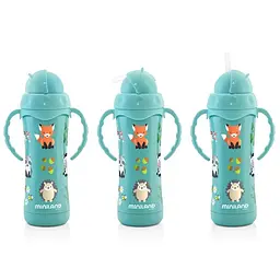Термопоїльник Miniland Thermokid Aqua, з трубочкою, 240 мл, блакитний (89189) - мініатюра 2