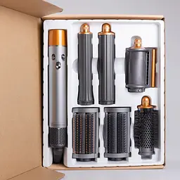 Мультистайлер для волосся Smart X Airwrap Complete Long 6 насадок сірий X9G - мініатюра 10