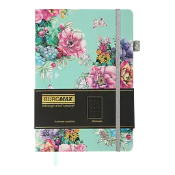 Блокнот діловий Buromax Cherie А5 96 арк. в крапку обкладинка штучна шкіра синій (BM.295305-14) - мініатюра 2