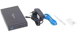 Зовнішня кишеня Gembird SATA HDD 3.5", USB 3.0, Black (EE3-U3S-3) - мініатюра 3