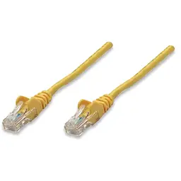 Патчкорд UTP Cat.5e ( 7.5м жовтий), Intellinet, Біметал, ССА
