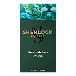 Чай зелений Sherlock Secrets Green Melissa 39.6 г  (22 шт x 1.8 г) - мініатюра 5