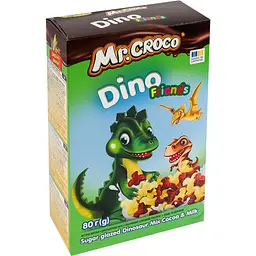 Готовий сніданок Mr. Croco Динозаврики Мікс з какао та молоком 80 г - мініатюра 4