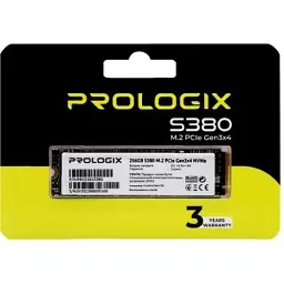 Твердотільний накопичувач SSD 256Gb, ProLogix S380, PCI-E 3.0 x4, M.2 2280, 3D TLC, 2300/2000 МБ/с (PRO256GS380) - мініатюра 3