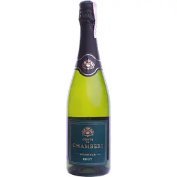 Вино ігристе Comte de Chamberi White Brut, біле, брют, 11,5%, 0,75 л (764556)