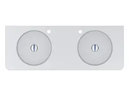 Умивальник Miraggio LOOP 1200-2 (8814001) Mirasoft, Матовий, Підвісний, Білий - мініатюра 4