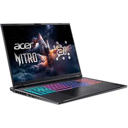 Ноутбук Ігровий ACER Nitro 18 AI AN18-61-R4EW, AMD Ryzen AI 7 350 до 5GHz, 16" WQXGA, 32GB, SSD 1TB, NVIDIA GeForce RTX 5070 8GB, Free Dos - мініатюра 2