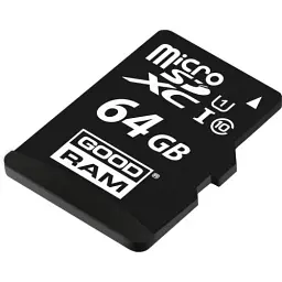Карта пам'яті microSDXC, 64Gb, Goodram M1AA, Class10 UHS-I U1, SD адаптер, до 100/10 МБ/с (M1AA-0640R12) - мініатюра 2