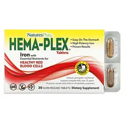 Залізо з Комплексом Поживних Речовин Hema-Plex - 30 таблеток