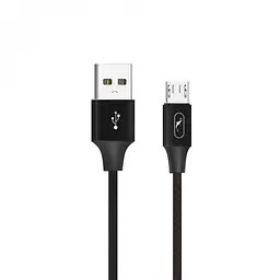 Кабель SkyDolphin S55V Neylon USB - micro USB (M/M), 1 м, Чорний (SDUSB-000438)
