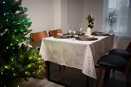 Скатертина Ardesto Shine 140х180см, 100% поліестер, золотистий (ART08SG) - мініатюра 9