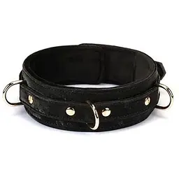 Нашийник з повідцем Liebe Seele Boudoir Amor Collar With Leash Black - мініатюра 3
