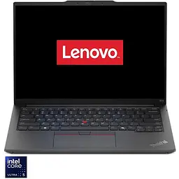 Ноутбук Lenovo ThinkPad E14 Gen 6 з процесором Intel Core Ultra 5 125U pana la 4.3GHz, 14" WUXGA, IPS, 32GB DDR5 RAM, 1TB SSD, Intel графікою, No OS, чорний, 3Y Onsite upgrade