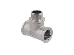 Трійник RAFTEC 1/2" ВЗВ, DN15, нікель, TVNV010101 - мініатюра 4