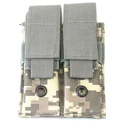 Подвійний подсумок для магазинів Molle Double Mag Pouch 6001 Сірий піксель