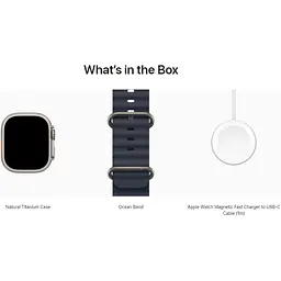 Смарт-годинник Apple Watch Ultra 2 49mm Natural Titanium Case with Navy Ocean Band (MX4D3) [114931] - мініатюра 4