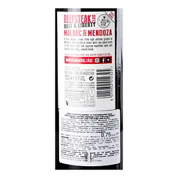 Упаковка вина Beefsteak Club Beef&Liberty Malbec червоне сухе 4.5 л (0.75 л х 6 шт.) - мініатюра 6