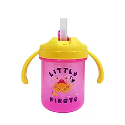 Дитячий поїльник з трубочкою Little pirate MGZ-0335Yellow 280 мл