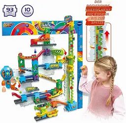 Розвиваючий конструктор лабіринт VTech Marble Rush Ultimate Vertical Run V100E 93 деталі 10 кульок від 4 років (SKU-325) - мініатюра 4