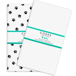 Набір простирадл полуторне Cosas PAWS/WHITE 155х240 см (SetSheet_Paws_White_155х240)