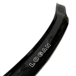 Дефлектор капота мухобійка Renault Logan I 2004-2012 Євро кріплення Voron Glass - мініатюра 2