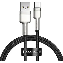 Кабель Baseus Cafule Series Metal Data Cable USB to Type-C 66W 1m Black