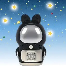 Дитяча електронна Скарбничка Сейф Космонавт із кодовим замком Little Space Rabbit Piggy Bank - мініатюра 4