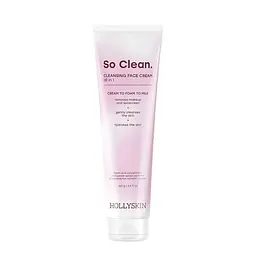 Крем для щоденного очищення шкіри обличчя HOLLYSKIN So Clean з екстрактом камелії і рисом 100 мл