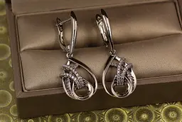 Сережки Xuping Jewelry підвіски Денді 4 см сріблясті