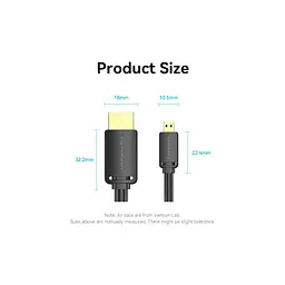 Кабель мультимедійний HDMI M to HDMI micro M 1.5m V2.0 4K 60Hz 18Gbps HDR Dolby Vention (AGIBG) - мініатюра 7